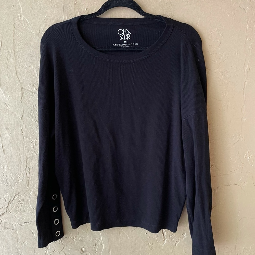 Chaser Anthro Side Snap Button Pullover Sweater - image 5